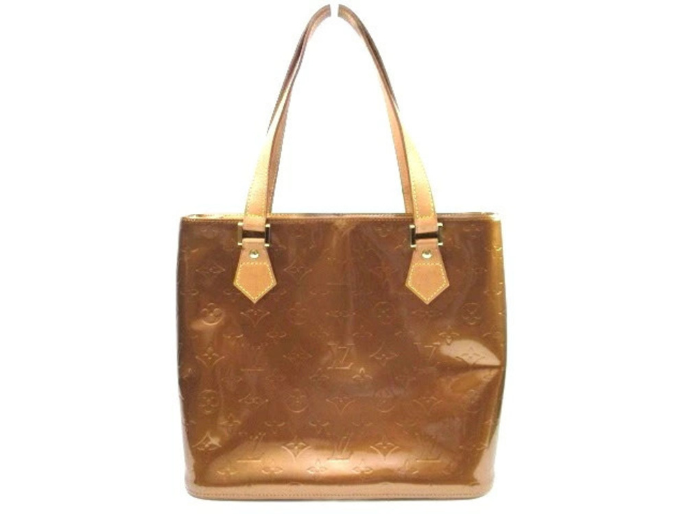 LOUIS VUITTON Tote Bag Houston Vernis Bronze Brown